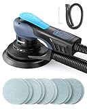Electric Random Orbital Sander Brushless 5.0mm, 350W Orbital Sander Low Vibration, 6inch Pads, 6 Variable Speed (MAX 10000RPM), Palm Sanders for woodworking, 10 Sanding Discs