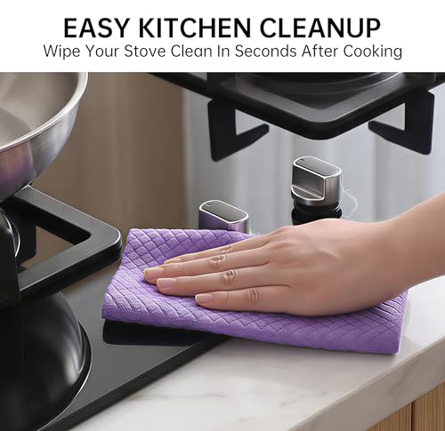 Image of JOYMOOP Swedish Dishcloths, Reusable Cellulose Kitchen Cloths, Multicolor, 8 x 7 inches, 12 Pack, Diamond Pattern, Super Absorbent, Quick Dry, Odor Resistant, Lint Free