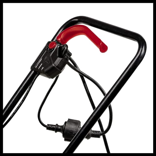 Einhell Elektro-Rasenmäher GC-EM 1032 (1.000 W, empfohlen für Rasenflächen bis 300 m², 3-stufige Einzelrad-Schnitthöhenverstellung, klappbarer Führungsholm, 30 l-Grasfangbox)