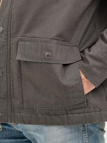 Wrangler Men's Western Lined Zip Barn Coat Brown XXL3