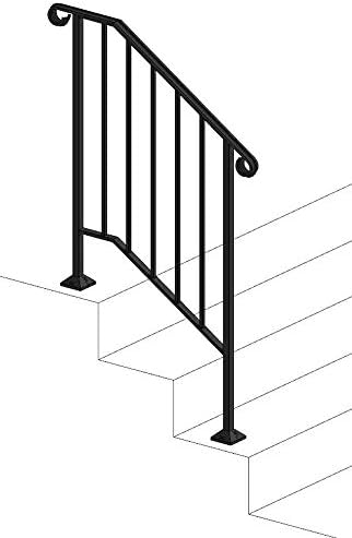 Iron X HandrailPicket #2 (Wood or Composite Steps)