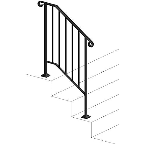 Iron X Handrail Picket #2 (Concrete Steps) Cover