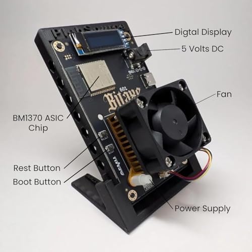 Image of Bitaxe Gamma 601 Bitcoin Miner, 1.2TH /s, BM1370 ASIC, 18W /TH, WiFi, Silent Home Mining