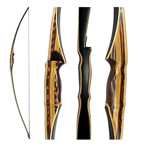 Southwest Archery Scorpion Traditional Hunting Long Bow – 68” Longbow – Right & Left Hand – Draw Weights in 25-60 lbs – USA Based Company – Perfect for Beginner to Intermediate – 1 Year Warranty