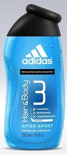 Adidas Hair and Body 3 - After Sport Shower Gel & Shampoo 8.4 Fl Oz - Developed with Athletes