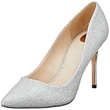  Buffalo Damen Fanny Pumps, Grau (Silver Mesh Metallic 001), 39 EU