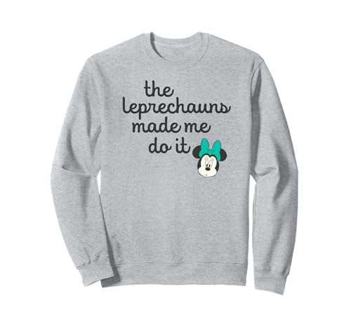 Sweatshirt Minnie Mouse imprimé Saint-Patrick Disney en molleton doux