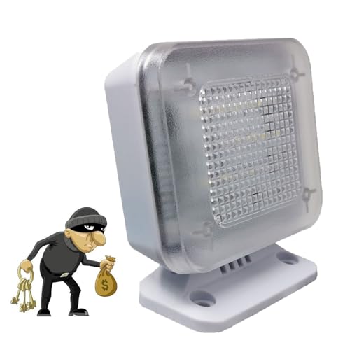 Simulateur De TéLéVision Factice, Veilleuse De SéCurité Avec Minuterie à Led, Minuterie Et Capteur Anti-Effraction Et Antivol, Pour La Protection Contre Les Cambriolages à Domicile