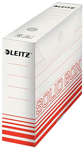 Preisvergleich Produktbild Esselte Leitz Archivbox Solid, 80mm, Wellpappe, hellrot