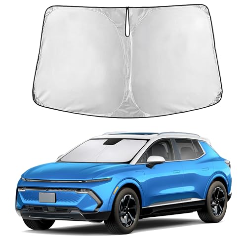 Image of EcoNour Windshield Sunshade Compatible for Chevrolet Equinox EV 2024 2025 2026, Sun Visor for Front Windshield & Window Sun Shade Cover, UV Heat Blocker & Protector, Car Accessories