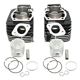 Für RD350 Für RD 350 1973-1975 360-11311-00-00 64MM 347CC Motorrad Big Bore Zylinder Kit Block Kolben Dichtung Zylinder Kit Kolben