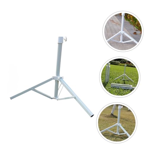 Support de parasol de terrasse stable avec base triangulaire et vis ajustable - 8