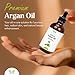 Celestial Psyché USDA Certified Organic Argan Oil (4 Oz) 100% Pure Natural, Chemical-Free, Vegan, Hexane-Free, Healthy Hair Growth, Scalp Care, Skin Hydration, Natural Beauty Enhancement
