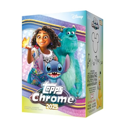 Topps 2025 Chrome Disney - Value Box (4 Cards per Pack 7 Packs per Box)