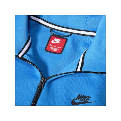 Nike Sportswear Tech Fleece Windrunner Men's Full-zip Hoodie Size-XX-Large, Light Photo Blue/Black4