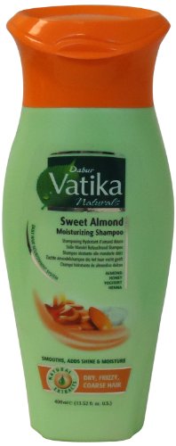 Dabur Vatika Moisturizing Shampoo, Sweet Almond, 13.52 Fluid Ounce (Pack of 2)