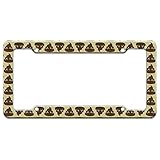 GRAPHICS & MORE Cute Poop Pattern License Plate Tag Frame