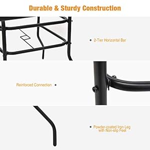 Kotek 32 patio table with umbrella hole outdoor bistro table wtempered glass top sturdy metal frame square patio dining table coffee table for garden balcony poolside  urban country home decor