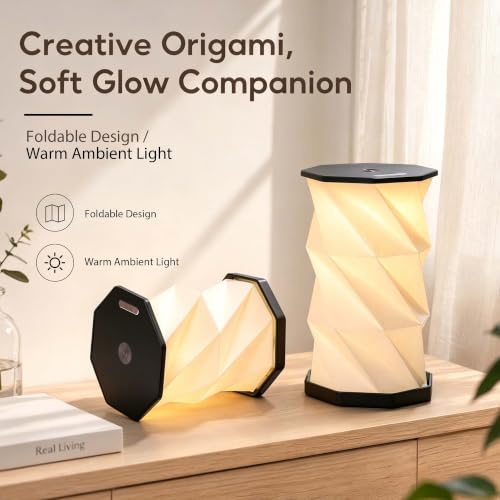 ZBOLE Portable Foldable Table Lamp, Japanese Gift, Paper Lantern Lights - image 7