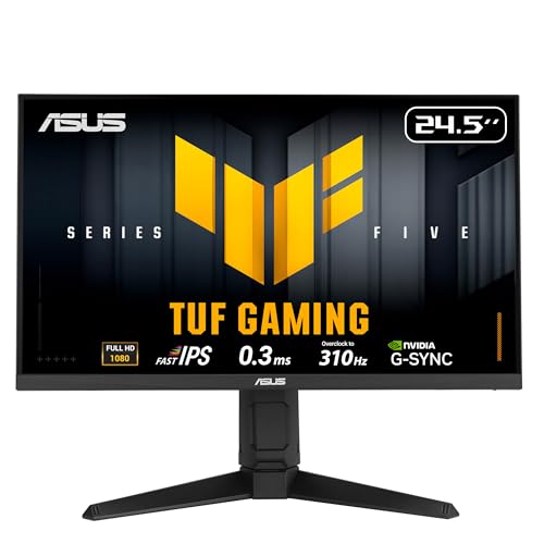 ASUS TUF Gaming Series 5 24.5” 1080P Gaming Monitor (VG259QMRL5A) - Full HD, Fast-IPS Panel,...