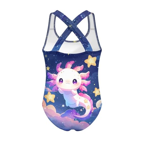 Image of Girls Swimsuit Criss Cross Back 1-Piece Summer Beach Swiwmear