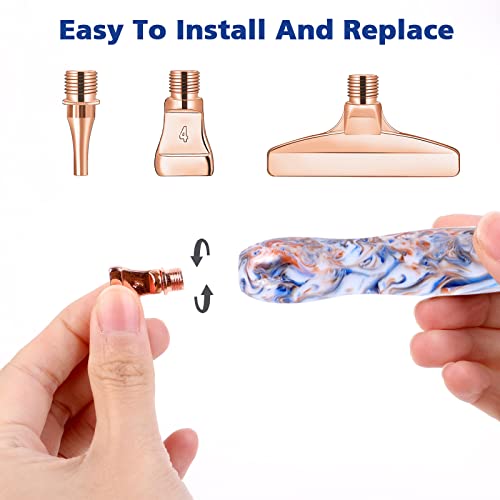 papasgix 20 Pcs Diamond Painting Pens Kits, Diamond Art Metal Drill Pen Tips with Multi Replacement Pen Heads - Image 2