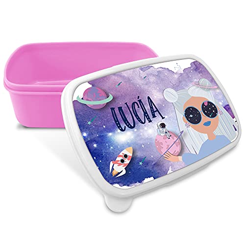 LolaPix Fiambrera Personalizada Infantil. Caja Merienda. Caja Almuerzo Infantil. Tuper Niño Colegio. Taper Niños Colegio Personalizado. Taper niña niño. COLOR A ELEGIR. Lunar