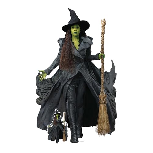 Star Cutouts SC4736 Wicked For Good Elphaba – 159cm Lifesize Cardboard Cutout | Official Universal Pictures Party, Birthday & Room Decoration