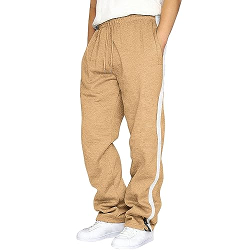 Men's Baggy Cargo Sweatpants Drawstring Waist Joggers Athletic Sweat Pant with Pockets, S-5XL