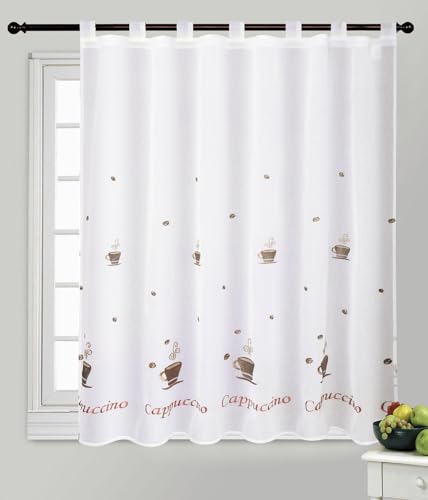 Deconovo Visillos Traslúsidos Salón Para Ventanas Habitaciones Con