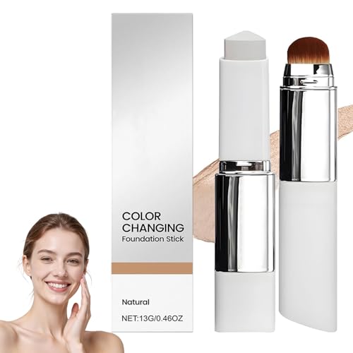 Khleopatra - Fondotinta Stick Coreano Auto-adattivo, Khleopatra Fondotinta Auto Adattivo, Fondotinta Anti-Imperfezioni, Resistente All'Acqua, Finitura Naturale (Media)