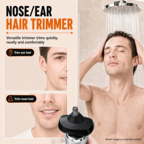 Image of 1 Pack Replacement Nose Heads Compatible with Braun Series 5 6 7 Shaver
