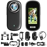 アクションカメラ 4K ウェアラブルカメラ 64G SDカード付属 120°広角 小型ビデオカメラ ボディカメラ 親指サイズ IP65防水 循環録画 wifi搭載 スマホ対応 複数アクセサリー 設置便利 Vlog/旅行/アウトドア/ペット/スポーツ 生活記録 日本語取扱説明書