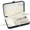 Arcbt Travel Jewelry Organizer - Anti-Tangle PU Leather Case With Microfiber Lining, Christmas Gift