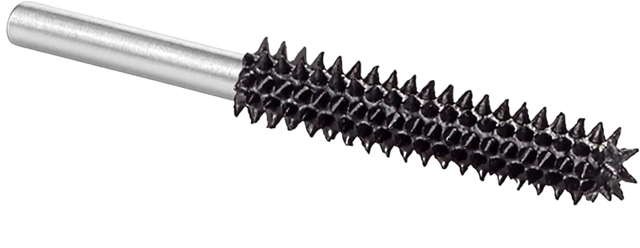 Kutzall Extrem Kugelkopffräser, 1⁄8" Shaft, Sehr Grob - Holzbearbeitungsaufsatz für Dremel, Foredom, DeWalt, Milwaukee. Schleifmittel Wolframkarbid 1⁄8" (3,1mm) Dia. X 7⁄8" (22.2mm) Länge, BNX-18-EC