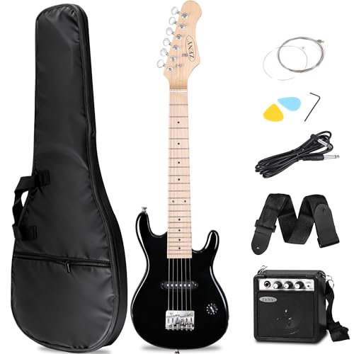 ZENY - Guitarra eléctrica infantil de 30 pulgadas con amplificador de 5 W, bolsa de concierto, correa,...