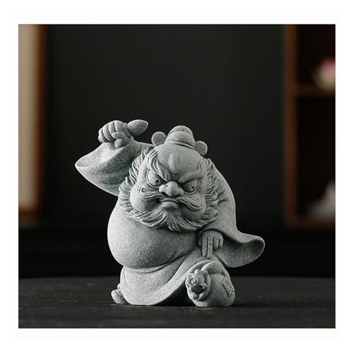 Aménagement paysager d'aquarium et statuette de thé en pierre créative - 2