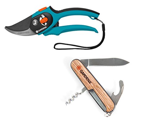 Preisvergleich Produktbild Gardena Handgrasschere Limited Edition mit Taschenmesser