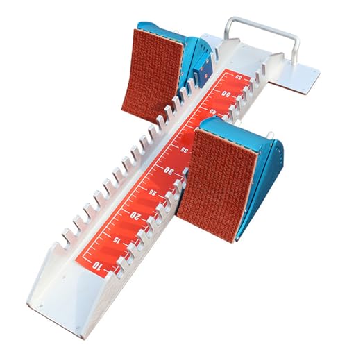 GZPKJ Blocco di Partenza in Plastica per Atletica, Pedali per Blocco di Partenza, Blocco di Partenza in Lega di Alluminio, con Pedali Regolabili a 6 Angoli, per Allenamento, Scuola, Competizione