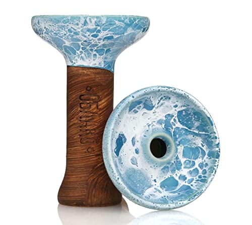 Oblako Phunnel M Glazed - Shisha Tabakkopf - Wasserpfeifen Kopf Marble Light Blue