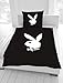 Produktbild Playboy Bettwäsche Classic Bunny schwarz 135 x 200 cm NEU Wow