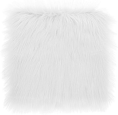 WLLHYF 30 cm, sztuczne futro, kwadraty, dywan z kudłatym futrem, cięty, puszyste futro, kwadratowe łaty, pluszowy dywan, pokrowiec na krzesło, poduszka do siedzenia, do majsterkowania, dekoracji