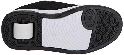 Heelys HE100713H-004-3 M US BIG KID Girls Voyager Tennis Shoe, Black/White, 3 Big Kid Us thumb #3