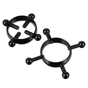 EXCEART Tepelklemmen, verstelbare tepelclips, niet doordringende tepelringen, borststimulatiespeelgoed voor vrouwen, rollenspel, voor volwassenen, 1 paar