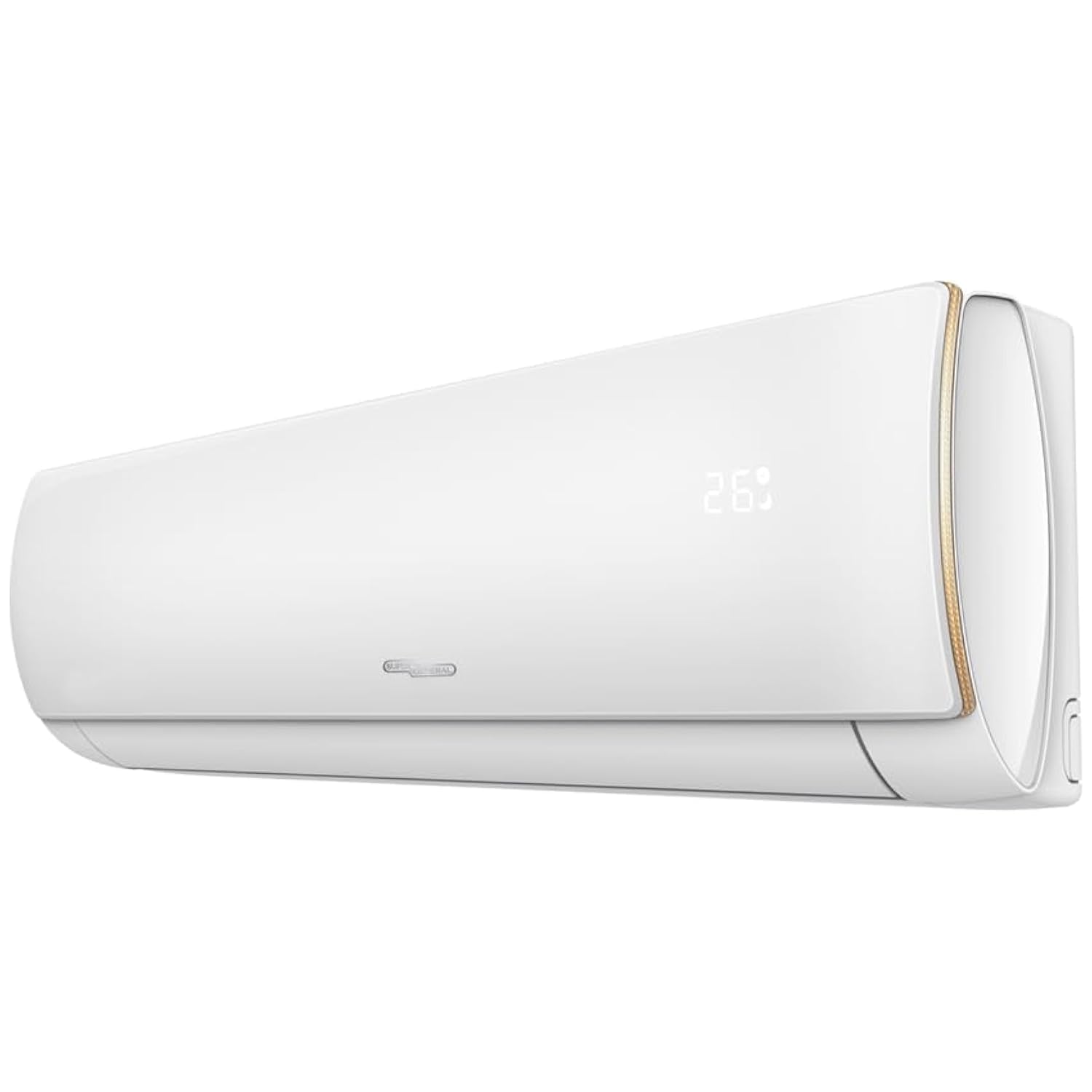 Super General 1.5 Ton Inverter Series Split Air Conditioner SGS181i, 17500 Btu, 410 Gas, Gold Fin, 4 Way Swing Airflow, Quiet Operation, 110W x 33.3D x 22.2H cm, White, 1 Year Warranty