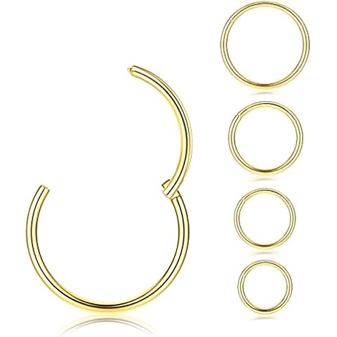 MILACOLATO G23 Titanium Nose Ring Hoops Cover