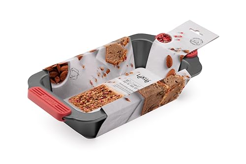 Miniatura 3 de Lékué Molde Rectangular Pastelería Antiadherente Metálico, 28 Cm