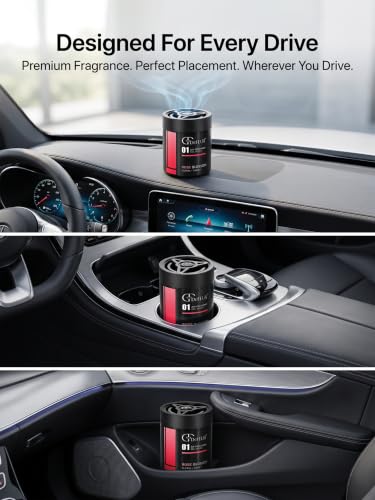 Image of Car Perfume Luxury Long Lasting - Defeur Rose Blossom Gel Car Freshener for Dashboard | Premium Floral Car Air Freshener | Car Perfume Diffuser | Car Accessories 2025 | Odor Eliminator