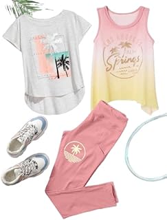 Sports Tee & Tank & Leggings تي شيرت رياضي عالي الإمتداد و بنطلون رياضي