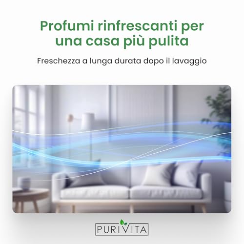 Purivita® Detergente Lavapavimenti Concentrato [1000 Ml] - Detergente Per Tergivetro Ad Umido E Detergenti Per Pavimenti - Detergente Per La Pulizia A Secco Dei Pavimenti - Non Contiene Schiumogeni - 2